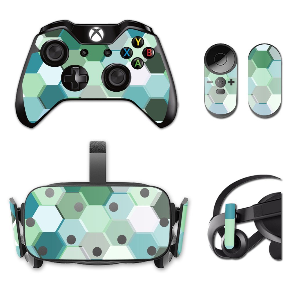 MightySkins Skin Compatible with Oculus Rift CV1 wrap Cover Sticker Skins Hexagon Tiles