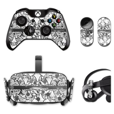 MightySkins Skin Compatible with Oculus Rift CV1 wrap Cover Sticker Skins Black Tags