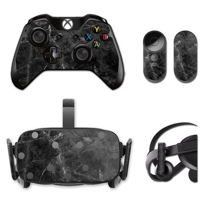 MightySkins Skin Compatible with Oculus Rift CV1 wrap Cover Sticker Skins Black Marble