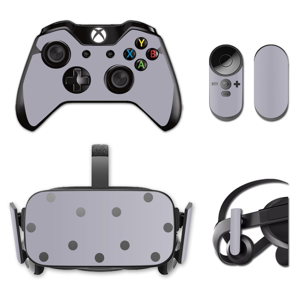 MightySkins Skin Compatible with Oculus Rift CV1 wrap Cover Sticker Skins Solid Gray