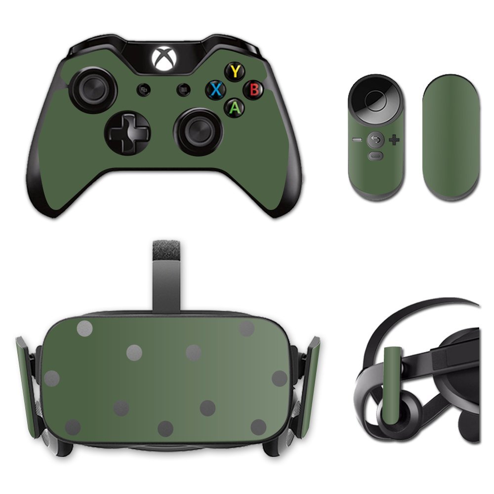 MightySkins Skin Compatible with Oculus Rift CV1 wrap Cover Sticker Skins Solid Olive