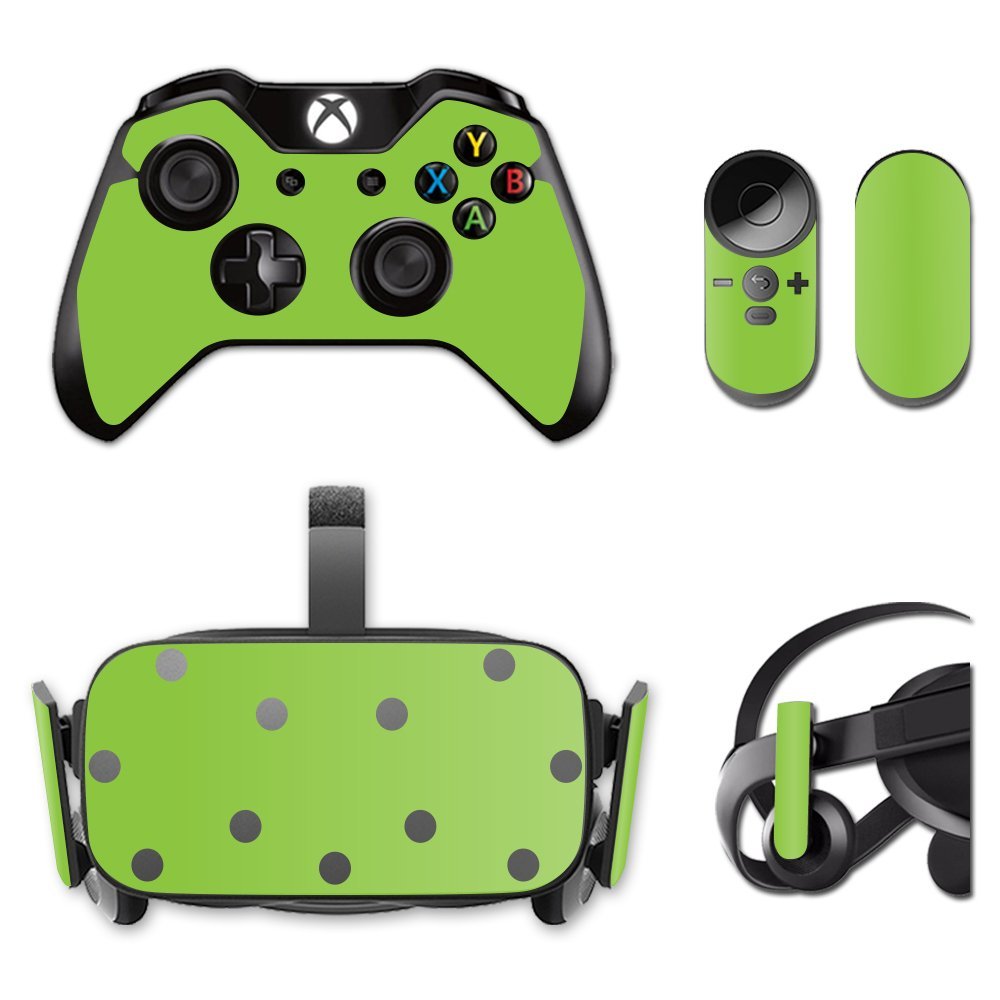 MightySkins Skin Compatible with Oculus Rift CV1 wrap Cover Sticker Skins Solid Lime Green