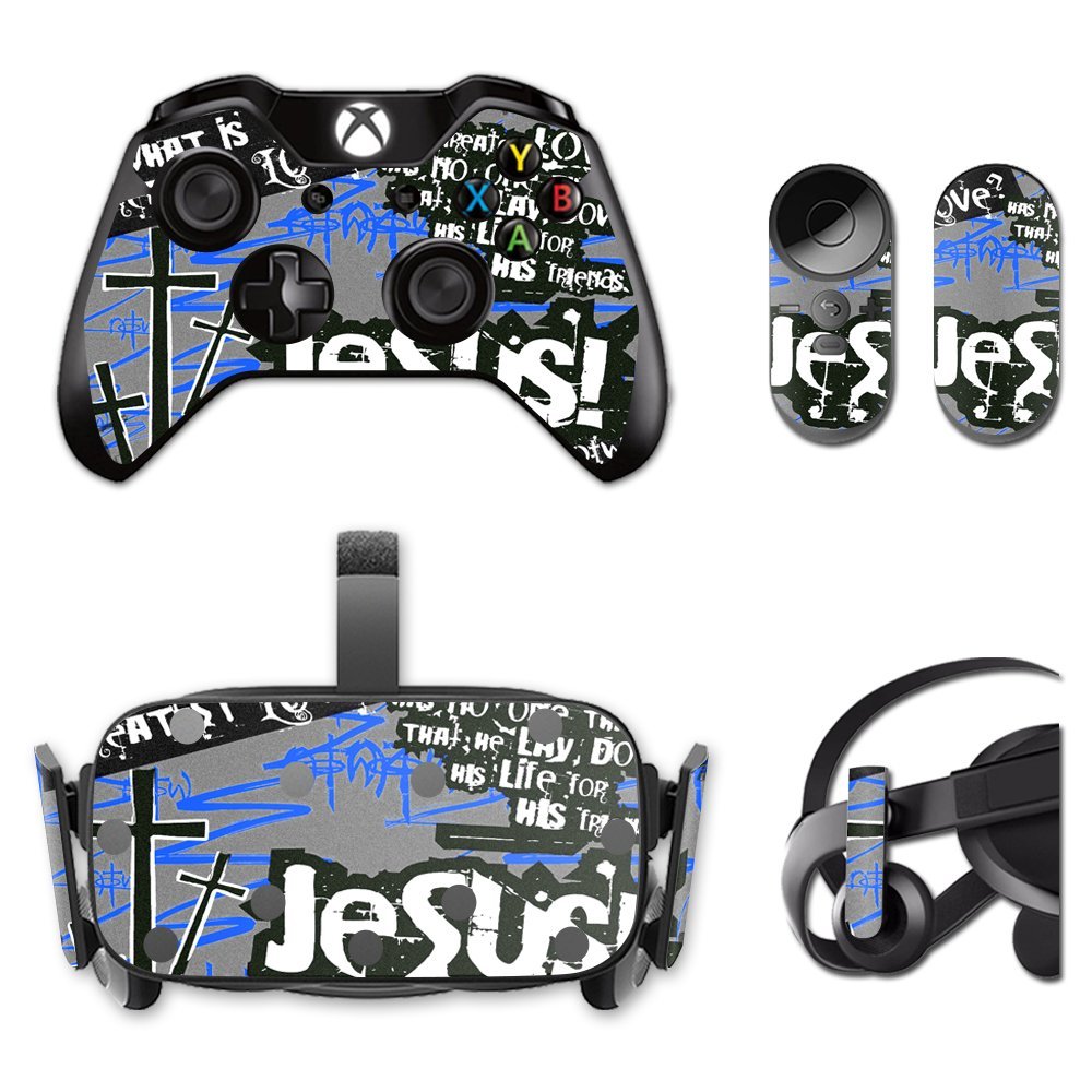 MightySkins Skin Compatible with Oculus Rift CV1 wrap Cover Sticker Skins Love Jesus