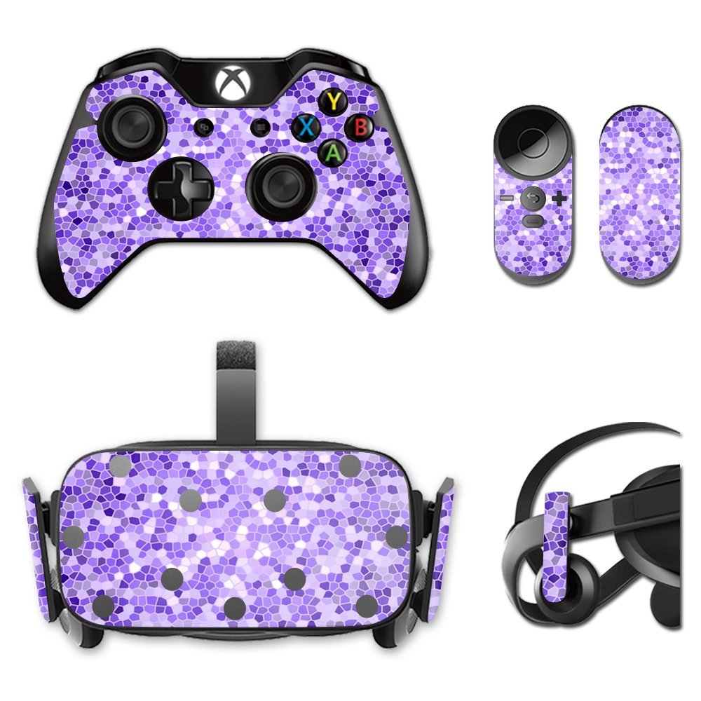 MightySkins Skin Compatible with Oculus Rift CV1 wrap Cover Sticker Skins Stained Glass