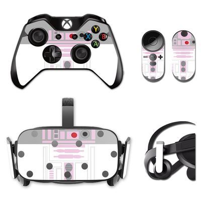 MightySkins Skin Compatible with Oculus Rift CV1 wrap Cover Sticker Skins Pink Cyber Bot