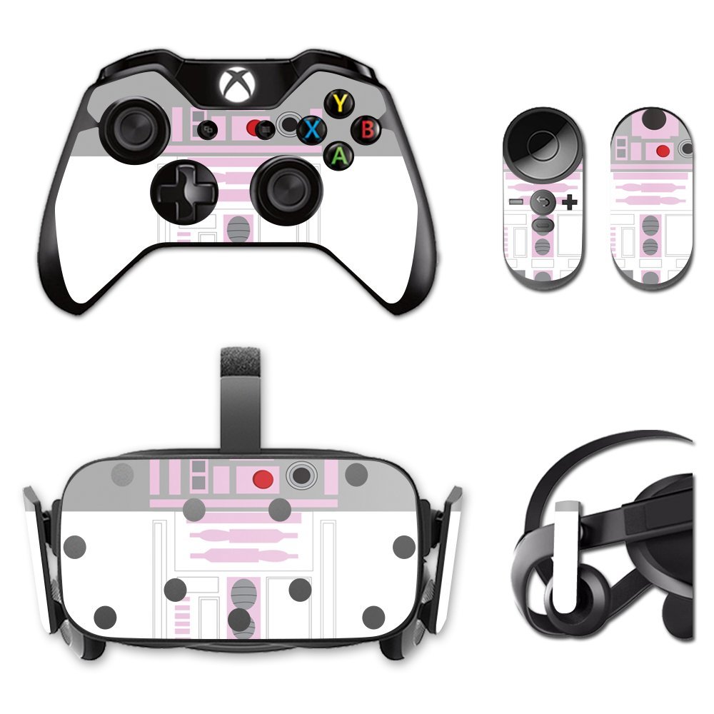 MightySkins Skin Compatible with Oculus Rift CV1 wrap Cover Sticker Skins Pink Cyber Bot