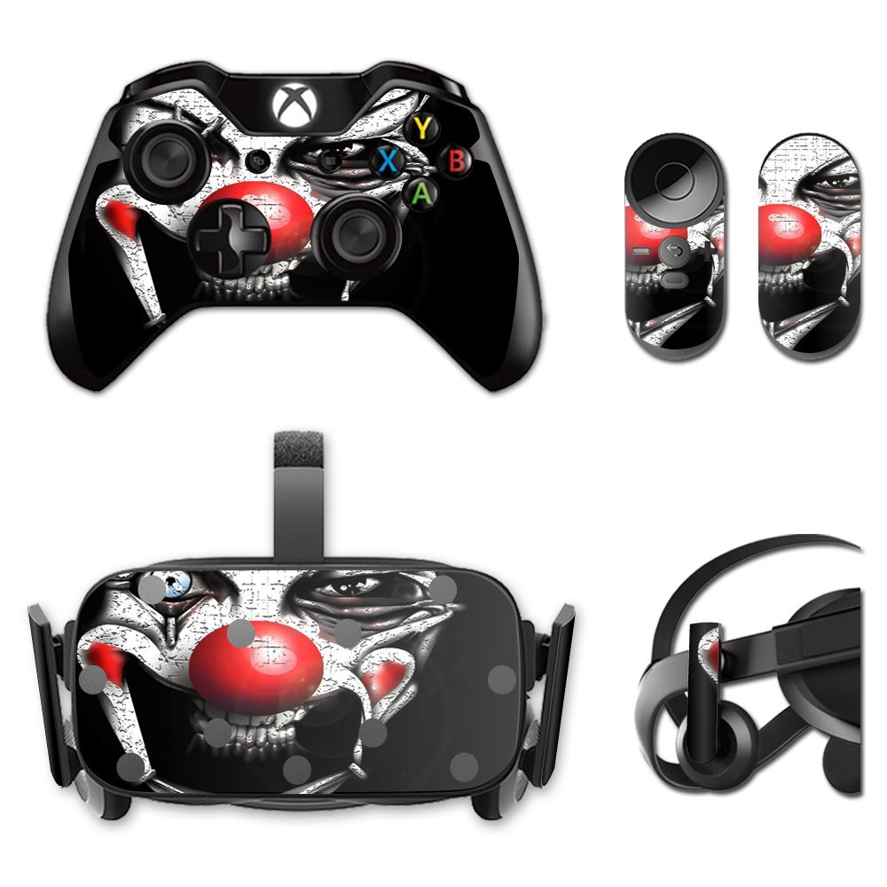 MightySkins Skin Compatible with Oculus Rift CV1 wrap Cover Sticker Skins Evil Clown
