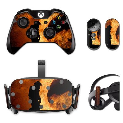 MightySkins Skin Compatible with Oculus Rift CV1 wrap Cover Sticker Skins Firefighter