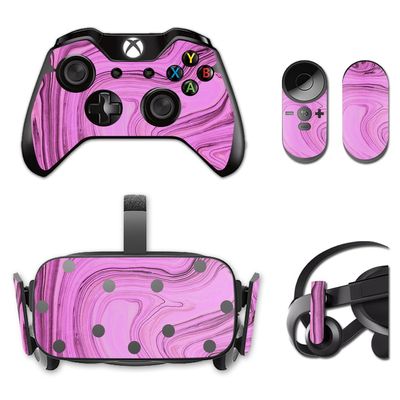 MightySkins Skin Compatible with Oculus Rift CV1 wrap Cover Sticker Skins Pink Thai Marble