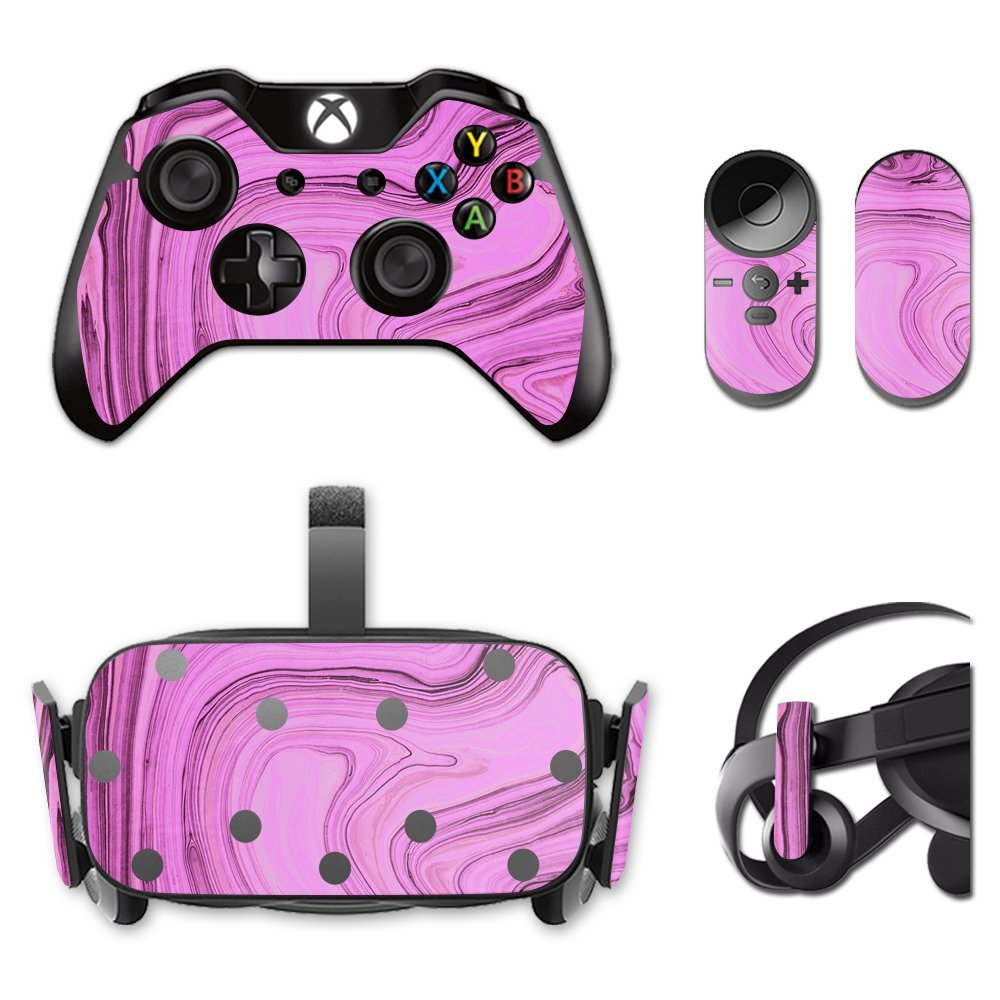 MightySkins Skin Compatible with Oculus Rift CV1 wrap Cover Sticker Skins Pink Thai Marble
