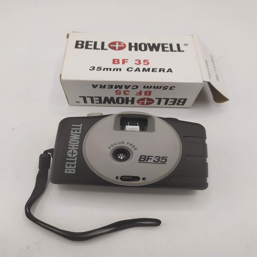 Bell & Howell BF 35 Cheap Plastic 35mm Film Camera in Box w/ Manual