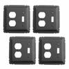 4 Switchplate Black Wrought Iron Toggle/Duplex | Renovator's Supply view 1