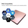 External DVD DriveUSB 3.0 Portable CD/DVD +/-RW Drive/DVD Player for PC Computer USB-C/Type-c Slim DVD/CD ROM Rewriter Burner Compatible with The Latest MacBook pro/MacBook/dell Laptop etc view 3