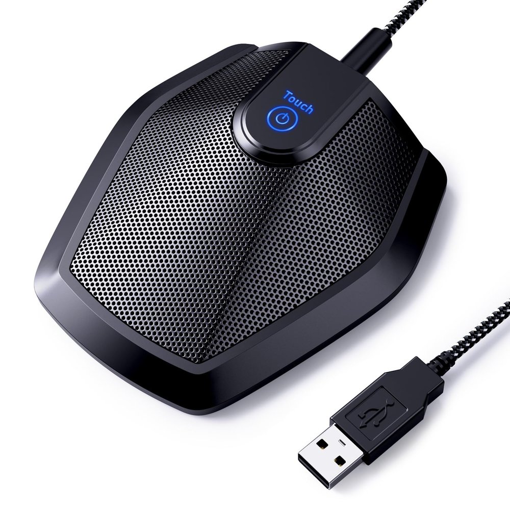 TONOR Conference USB Microphone, Omnidirectional Condenser PC Mic for Video Conference, Recording, Skype, Online Class, Court Reporter, Plug & Play Compatible with Mac OS X Windows PC Compute, G11