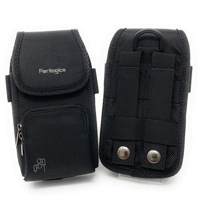 Perilogics Tactical MOLLE Phone Holster for Men, EDC Cell Phone Pouch with Belt Clip, Durable Nylon Belt Phone Holder Fits iPhone 17/16/15/14 Pro Max, Samsung S25/S24 Ultra with Rugged Case