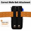 Perilogics Tactical MOLLE Phone Holster for Men, EDC Cell Phone Pouch with Belt Clip, Durable Nylon Belt Phone Holder Fits iPhone 17/16/15/14 Pro Max, Samsung S25/S24 Ultra with Rugged Case view 2