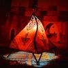 Treasures Of Morocco Henna Lamps & Sconces Moroccan Hand Made Leather lamp Henna Tattoo African Red view 1