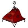 Treasures Of Morocco Henna Lamps & Sconces Moroccan Hand Made Leather lamp Henna Tattoo African Red view 2