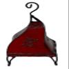Treasures Of Morocco Henna Lamps & Sconces Moroccan Hand Made Leather lamp Henna Tattoo African Red view 3