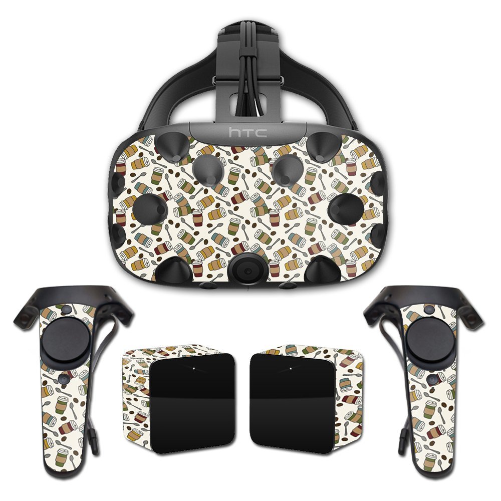 MightySkins Skin Compatible with HTC Vive wrap Cover Sticker Skins Coffee