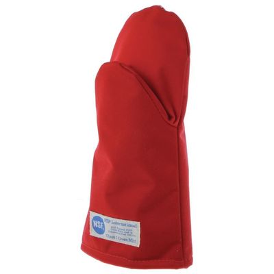 Tucker Safety 55120 Products Tucker BurnGuard Protective Apparel, Puppet-Style Oven Mitt, Poly-Cotton Each, Medium, 12", Red