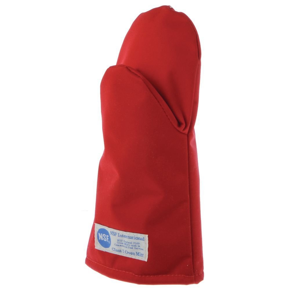 Tucker Safety 55120 Products Tucker BurnGuard Protective Apparel, Puppet-Style Oven Mitt, Poly-Cotton Each, Medium, 12", Red