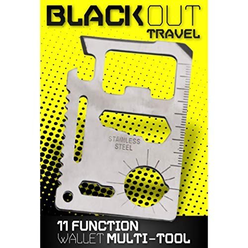 2 PACK Blackout Travel 11-Function Stainless Steel Travel Pocket Tool