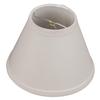 FenchelShades.com Lampshade 4" Top Diameter x 8" Bottom Diameter x 6" Slant Height with Clip-On Attachment for Standard Edison-Style Lightbulb (Linen Ivory) view 1