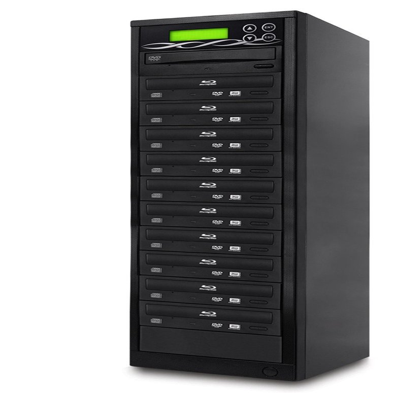 BestDuplicator BD-BR-10T 10 Target 16X M-Disc/BD-R/DVD/CD Blu-Ray Duplicator with Smart USB Connection