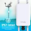 EnGenius ENH1350EXT Wi-Fi 5 AC1300 Outdoor Access Point - IP67 Weatherproof, Dual-Band Long Range Extender, MU-MIMO, PoE Injector & Mounting Kit Included view 3