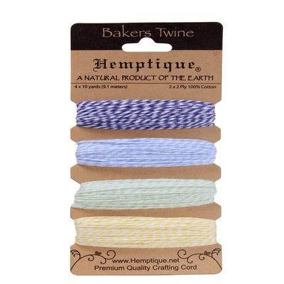 Hemptique BTC2-HUM Cotton Bakers 2-Ply Twine Card Set, Hummingbird, 120-Feet