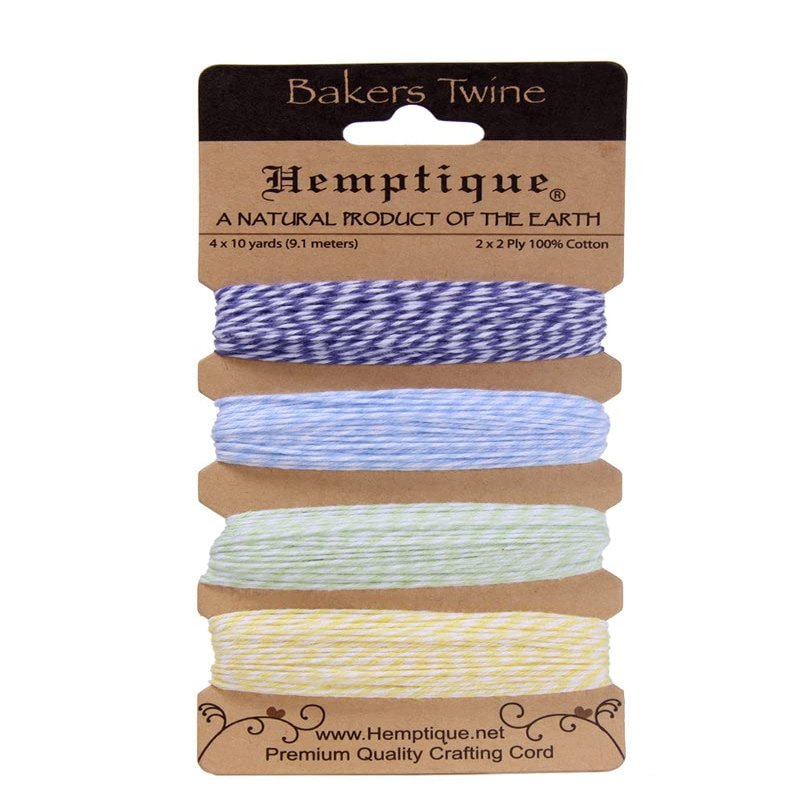 Hemptique BTC2-HUM Cotton Bakers 2-Ply Twine Card Set, Hummingbird, 120-Feet