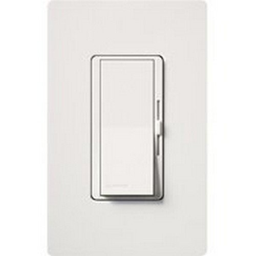 Lutron DVWCL-153PH-WH White Single Pole Or 3 Way CFL/LED Dimmer With Wall Plate