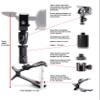 Clamptastick !- Universal Cell Phone Holder for mounting on Rearview Mirror Compatible with Mobile iOS Devices, Android Smartphone GPS and More. (Black - Version 2) view 2
