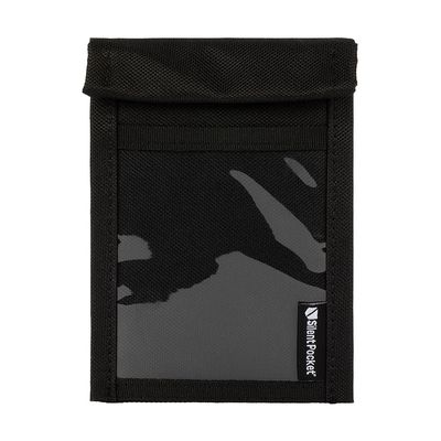 Silent Pocket SLNT Quick Access Key Fob Faraday Bag Weatherproof Signal Blocking Nylon, Device Shielding for Key Fobs, Smart Watches, AirPods - Travel, Privacy & Anti-Hacking (Black, Small)