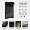 Silent Pocket SLNT Quick Access Key Fob Faraday Bag Weatherproof Signal Blocking Nylon, Device Shielding for Key Fobs, Smart Watches, AirPods - Travel, Privacy & Anti-Hacking (Black, Small) view 3