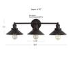 JONATHAN Y July 3-Light 26.5" Vanity Light, Oil Rubbed Bronze view 4
