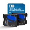 OREI HDMI over Ethernet Extender over Cat6/Cat7 Cable upto 165 Feet 1080p, Full HD, Local Loop Out Option, with IR Control EDID POC Function Transmitter and Receiver (EX-165C) view 2