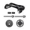 Out Front Bike Computer Mount Aluminium Alloy Stem Extension Mount Holder for GoPro Garmin Cateye Bryton GPS Computer & Sports Camera (Black) view 1