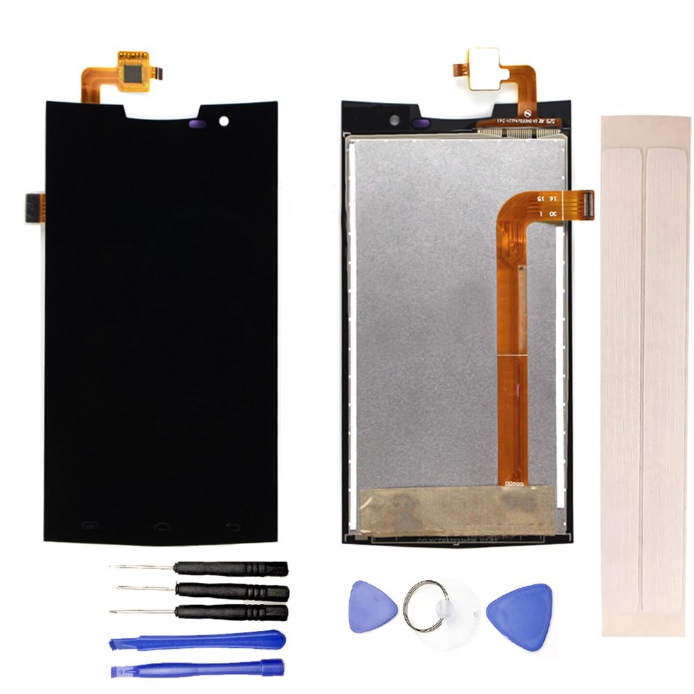 JayTong LCD Display & Replacement Touch Screen Digitizer Assembly with Free Tools for Doo-gee T3 Black