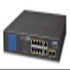 GSD-1222VHP 8-Port 10/100/1000T 802.3at PoE + 2-Port 10/100/1000T + 2-Port 1000X SFP Ethernet Switch with PoE LCD Monitor view 1
