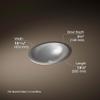 KOHLER Bachata drop-in/under-mount bathroom sink with mirror finish, no overflow view 3