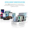 MSTJRY Charging Station for Multiple Devices : 5 Port Multi USB-A Charger Stations Multi-Device Organizer Charging Dock Designed for iPhone iPad Cell Phone Tablets (7 Short Cables Included) view 4