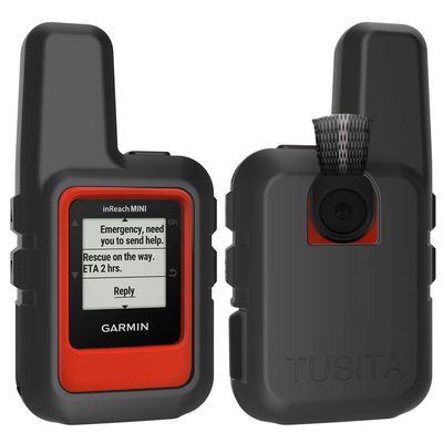 TUSITA Silicone Case Compatible with Garmin inReach Mini 2 - Black