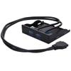 USB 3.0 Front Panel - 2-Port 19 Pin to USB 3.0 Adapter for 3.5" Floppy Bay, High-Speed Upgrade Kit with Universal Compatibility view 1