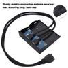USB 3.0 Front Panel - 2-Port 19 Pin to USB 3.0 Adapter for 3.5" Floppy Bay, High-Speed Upgrade Kit with Universal Compatibility view 3