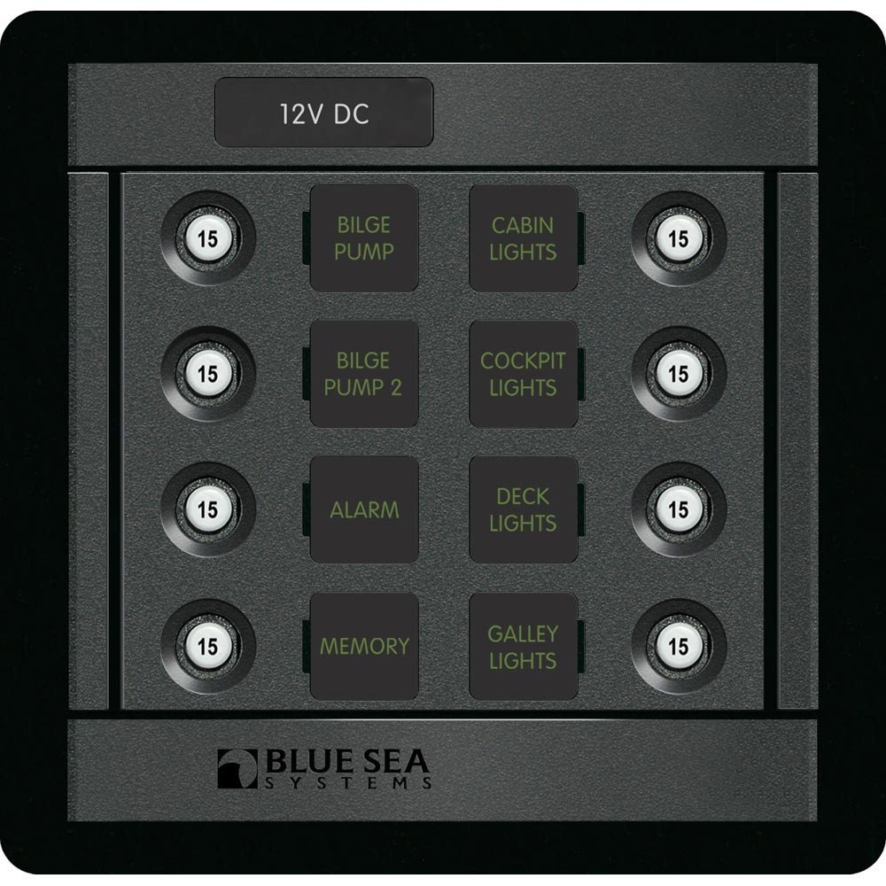 Blue Sea Systems DC 8 Position CLB Square