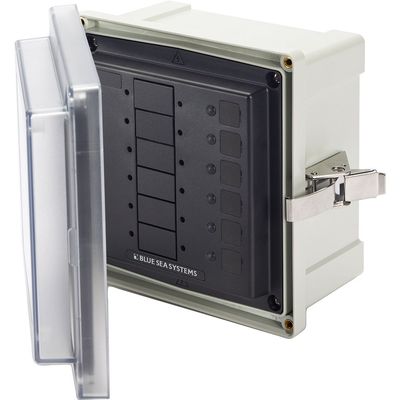 Blue Sea Systems 3113 6 Circuit Blank Surface Mount System Enclosure, Beige