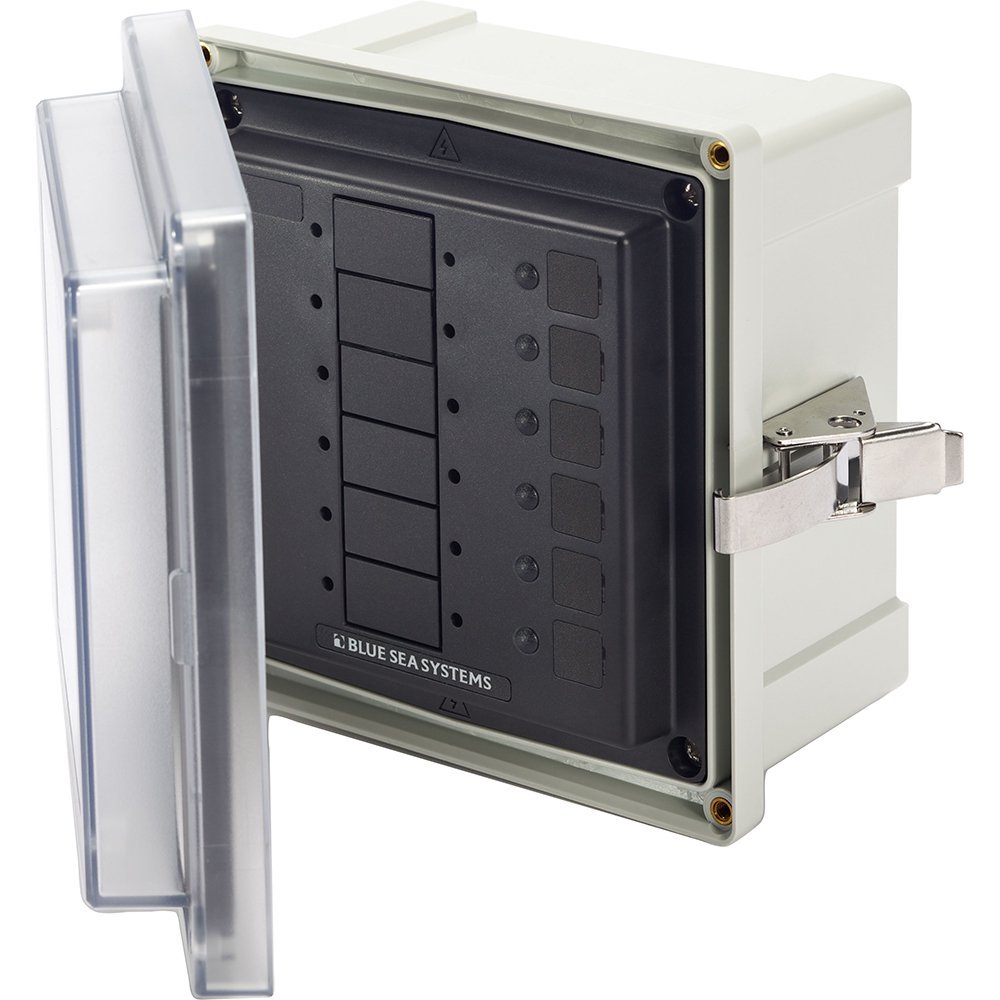 Blue Sea Systems 3113 6 Circuit Blank Surface Mount System Enclosure, Beige