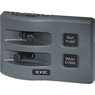 Blue Sea Systems 4303 WeatherDeck 12V DC Waterproof 2-Position Switch Panel